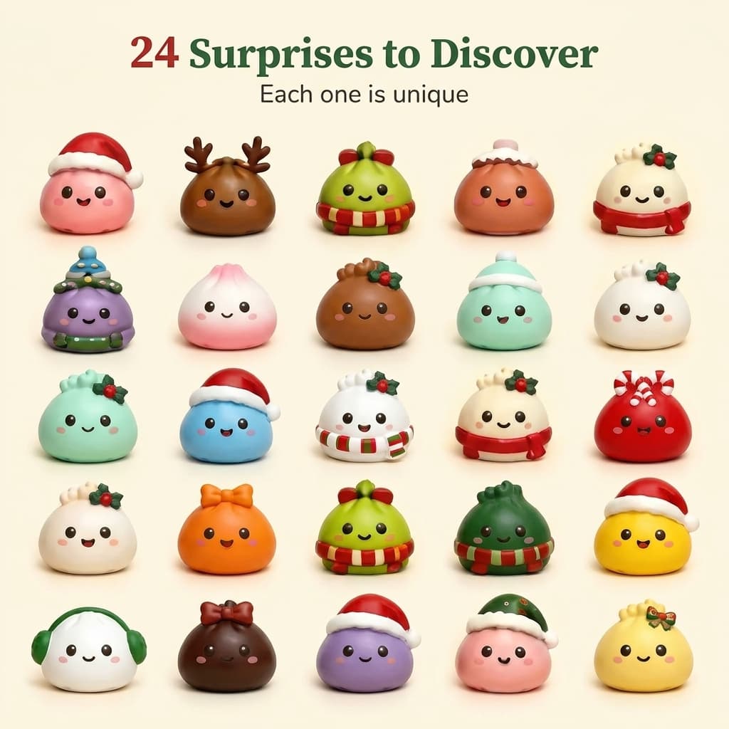 JollySquish™ Advent Calendar – 24 Squishy Surprises
