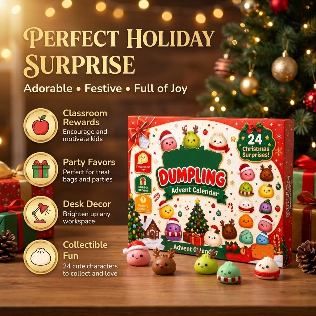 JollySquish™ Advent Calendar – 24 Squishy Surprises